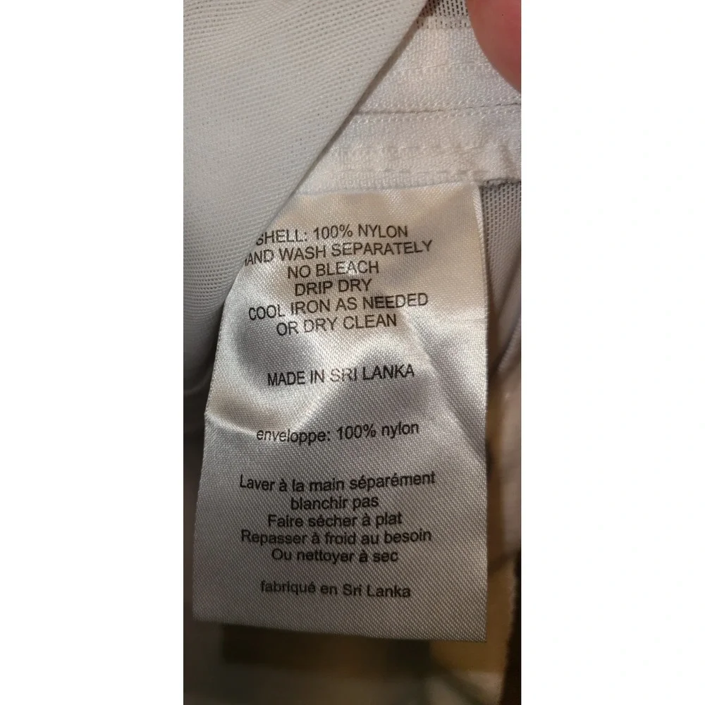 NWT‎ Davids Bridal White Fit and Flare Slip Petticoat Size 8 Style 550 Zipper